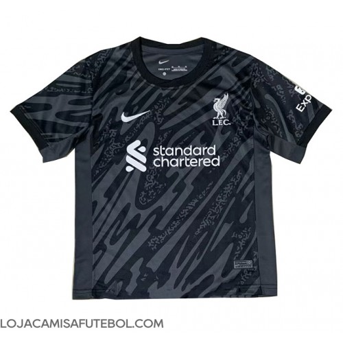 Camisa de Futebol Liverpool Goleiro Equipamento Principal 2024-25 Manga Curta